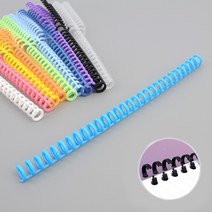 칼라 플라스틱 제본링 똑딱이 PDF제본 논문 프린트, 오렌지