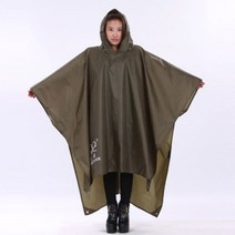 다용도 휴대용 판초우의 / 캠핑 아웃도어 등산 우의 비옷, 주황