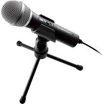 audio-technica ATR2100x-USB 마이크 재택근무 생방송 녹음 팟캐스트 해설 블랙, 단일 + ATR2100X-USB
