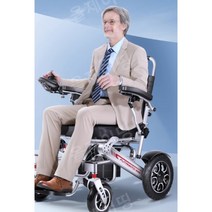 전동휠체어 접이식휠체어 경량전동휠체어 전동휠체어모터 장애인정동휠체어 휠체어 자동휠체어 노인, 전동리모콘+20A배터리+30km