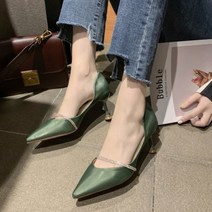 가바바 여성 구두 신선한 스틸 레토 비즈 포인트 구두 G37995