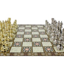 럭셔리 체스판 보드게임 원목 체커게임 선물용, 체스말