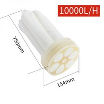 필터용 부직포 산업용 프리필터 PVDF 수족관 어항 스폰지, 10. 10000L(6개 꽃잎)