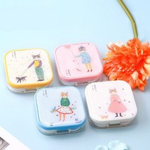 에브리데이쇼핑캣 콘택트 렌즈 케이스 보관 5종구성품 보관 여행 콘택트렌즈통 렌즈케이스 렌즈보관통 여행용렌즈케이스 렌즈통+dpqmflepdl, 골라주세요@아이보리캣케이스