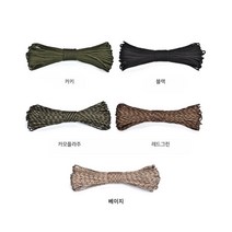 다용도 튼튼 로프 밧줄 텐트로프 지름 4mm 길이 31M, 블랙