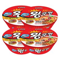 팔도왕뚜껑 미니 왕뚜껑 컵라면 80g, 4개