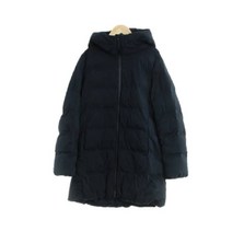 유니클로 네이비 덕다운 경량롱패딩 여자 5998