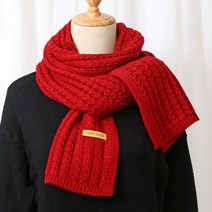 디아픽 4color 뜨개 니트 목도리 여성 남성 겨울 심플 단색 무지 머플러