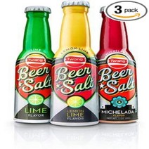 Twang Flavored Salt Beer Salt Variety Pack 1.4 Ounce Mini Bottles 3 Count 1 each of Lime Lemon-, 1