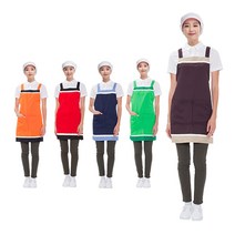 배식앞치마(폴리 H형), 브라운 [D10024]