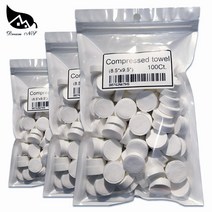 먼지없는수건 드림 NS 화이트 압축 타월 코인 캠핑 바베큐 낚시 피트니스 스포츠 여행 물티슈 부직포 프레스 매직 1000 개 소형, small 22X24cm