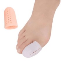 디케이셀 발가락링 엄지발가락골무 엄지보호패드 발가락보호대, 화이트 1쌍