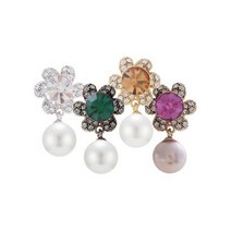 180903ODM_AHJ_4074259 (Color : CHAMPAGNE) (은침) 아리스타 꽃 진주 귀걸이 예쁜귀걸이 은침큐빅귀걸이 꽃진주귀걸이 주얼리귀걸이 패션귀걸이