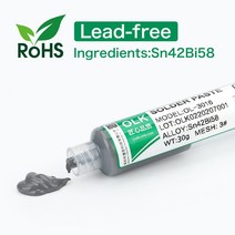 저온알루미늄용접봉 저온 무연 주사기 smd 솔더 페이스트 플럭스 납땜 Led Sn42Bi58 138 SMD 수리 용접 붙여 넣기, [01] 30g, [01] OLK 4258 30g, 01 30g_01 OLK 4258 30g