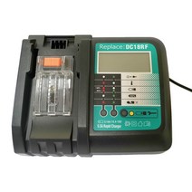 Makita 14.4V 18V 배터리 용 충전기 BL1830 Bl1430 DC18RC 3A 전력, 03 18VRF 6A LCD_02 EU