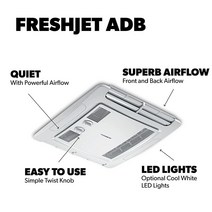 도메틱 DOMETIC 9600028602 FreshJet FJX3000 시리즈 루프탑 기계식 에어컨 수동 천장 컨트롤 포함덕트 없음 화이트