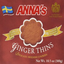 Ginger Thins Annas Delicate Swedish Cookies 10.5 Oz (Ginger Thins), 1