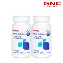 [지앤씨] [GNC] 코랄칼슘 마그네슘 & 비타민 D (60캡슐) 2병 세트, 상세 설명 참조, 상세 설명 참조