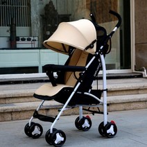 휴대용 유모차 유모카 접이식 4.5kg 초경량 기내용 여행용 추천, 블랙, ONE SIZE
