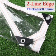 방수포 방수 투명 PVC 발코니 다육 식물 타프 테라스 선명한 두께, 23.2-Line Edge - 1.8x5m