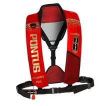 현대폰터스 CO2 자동팽창식 레저낚시 구명조끼, BLUE