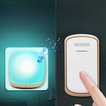 무선 청각장애인용 초인종 알람벨 및 발광 환자벨, (골드) 버튼 1개 알림벨 1개