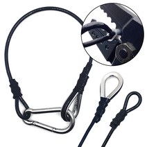 헬스와이어 주문제작 가공 고리작업 국산 우레탄 코팅와이어 6mm 케이블 슬리브 락킹 웨이트 운동기구 로프 줄, 와이어 고리2개(양쪽), 7M, 1개