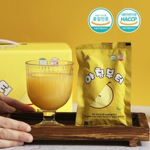 [아침부터] 갈변없는 노란 순수착즙 사과즙 100ml 50포