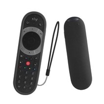 스마트 TV 리모컨 커버 충격 방지 보호 케이스 스카이 Q 터치 및 비 원격 스킨 홀더 핸드 루프 실리콘 포, 01 Black