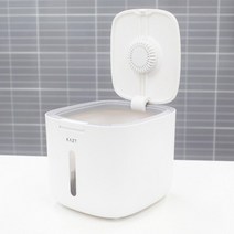 가쯔 모던 원터치 밀폐 주방 쌀통 10kg, 블랙