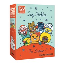 카카오프렌즈 시리즈 150피스 직소퍼즐 모음 캐릭터퍼즐, 세이 헬로 투 스노우