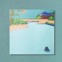 경주는 너무 예쁘다 동궁과 월지 떡메모지 경주굿즈 관광기념품 경주여행 경주기념품 경주상품tkan964