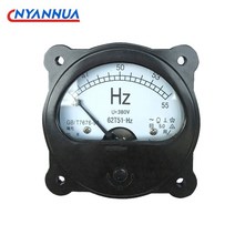 주파수 계수기 계측기 계전기 62t51-hz ac 아날로그 주파수 테이블 포인터 유형 ac 주파수 측정기 45-55hz 100v 220v 380v, 45-55hz 220v
