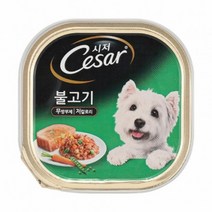 불고기맛 영양건강식 시저 강아지사료 3개 시저사료