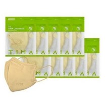 [대형 100매 KF-94 국내생산] TS로얄 티마 컬러마스크 (색상 택1), 1개, 100개