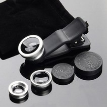 31 어안 렌즈 0.67 와이드 앵글 줌 피쉬 아이 매크로 스마트 폰용 클립 렌즈가있는 카메라 키트 402457, Silver