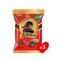 롯데 스카치 커피 157g 3개 발효버터 사무실간식 탕비실사탕 유아간식 군것질 졸음방지, 5개