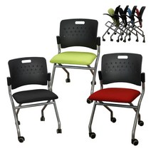 창신정밀 사무용의자 [팔걸이없는 플러키 5호]학원의자 강의실의자 독서실의자, 2)고객님 직접조립-그린