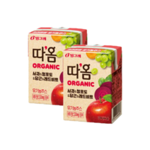 빙그레 따옴 오가닉주스(사과 레드비트)120mlX6개/무배, 120ml, 6개