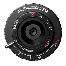 FUNLEADER-18mm F8.0 풀프레임 MF 카메라 렌즈 Leica M-마운트 사진용 소니 E/캐논 RF/니콘 Z/후지 X, 01 black_04 소니 E-마운트 (FE)