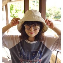 앞머리 블루 패턴 메탈 믹스 안경n620