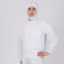 모던위생복 식품위생복 MD-1403 위생복 여름상의 HACCP위생복 공용상의, 화이트
