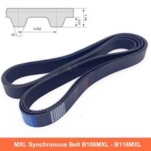타이밍 벨트 풀리 타임 1Pcs MXL 타이밍 벨트 폭 6 10mm 폐쇄 루프 동기식 벨트 B106 B107 B108 B109 B110, 6mm_B110 - 223.52mm_1 개
