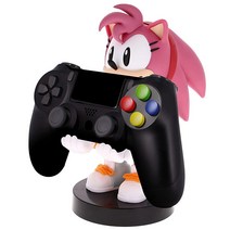 케이블 가이: 전화/컨트롤러 홀더 - SEGA 에이미 로즈 1.2m(4피트) 충전 케이블 튼튼한 PVC 조각상과 넘어지지 않고 물건을 보관할 수 있는 튼튼한 베이스 포함