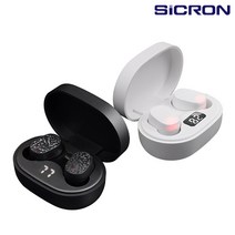 마이KIDMALL_SICRON 듀얼 블루투스 무선 이어폰 이어셋 SM-100BT 디지털 고급 디자인_MMY키드MAl몰, 화이트, 선택-옵션-☆SM-100BT