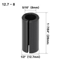 1PC CNC 라우터 비트 고정밀 어댑터 콜렛 밀링 커터, 12.7 - 8
