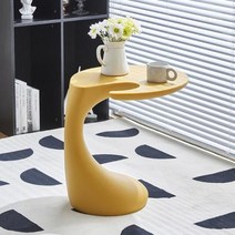 침실 가구 북유럽 미니멀리스트 사이드 테이블 소파, YELLOW