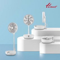 한일 DCF-0292P 무선 접이식 리모컨 폴딩 선풍기 캠핑 차박 탁상 휴대용 7엽 + 파우치 포함