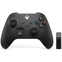 마이크로소프트 엑스박스 Xbox 무선 컨트롤러 4세대 패드 카본 블랙 + 정품 리시버 (국내 정식 발매제품)