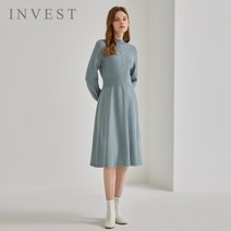 인베스트 인베스트 진주버튼플레어울니트원피스_V2W1OP3331